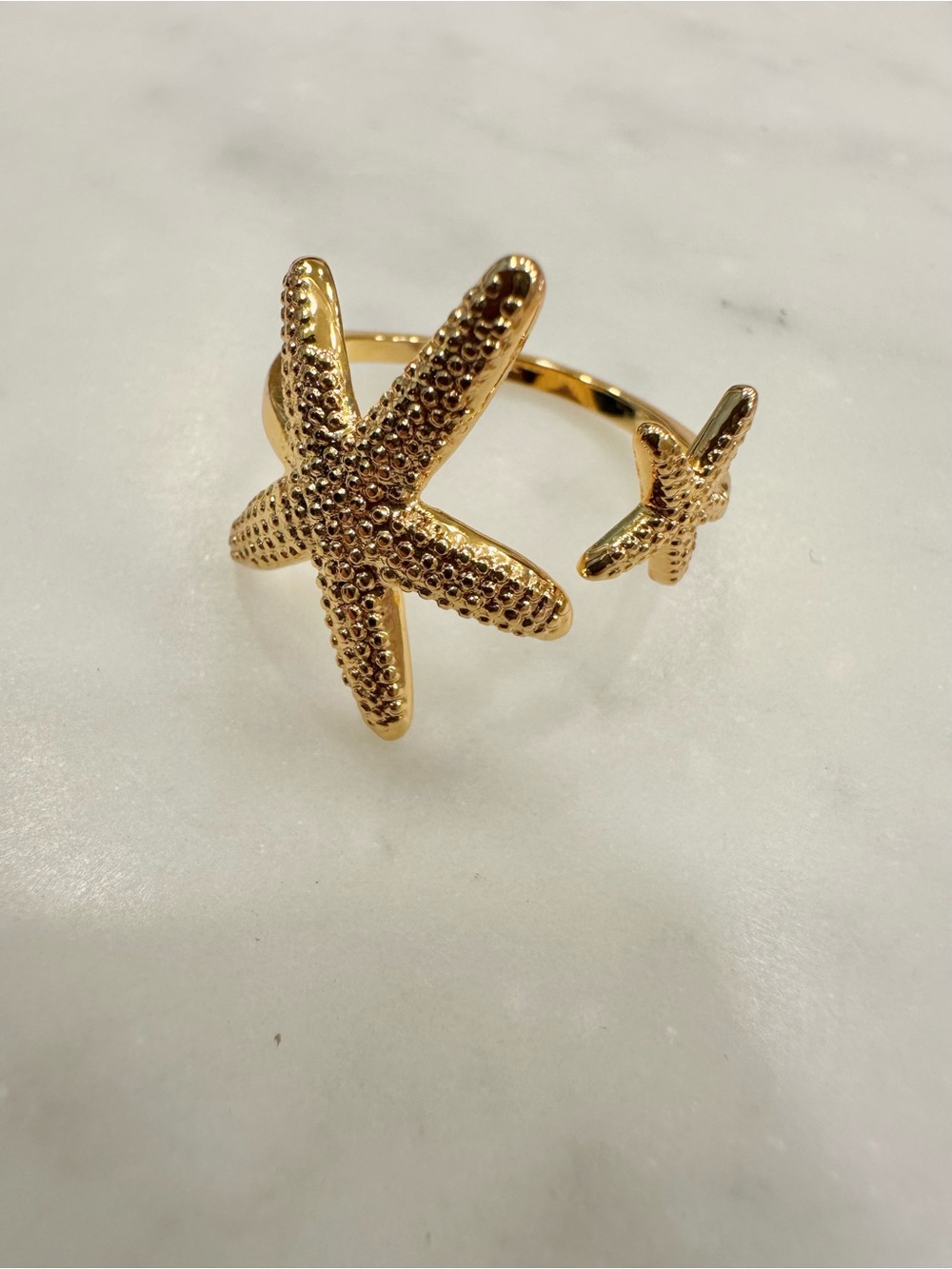 Adjustable starfish ring